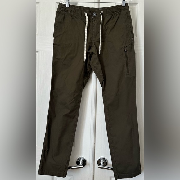VUORI V412 Men's Pants Ripstop Climber Pants Green Size Large